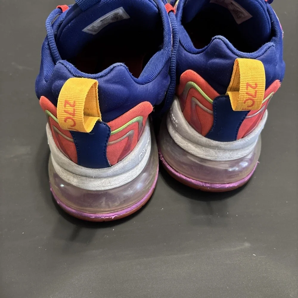 Nike Air Max 270 React ENG CD0113-600 Men's Size 10 Shoes Raspberry Ripple